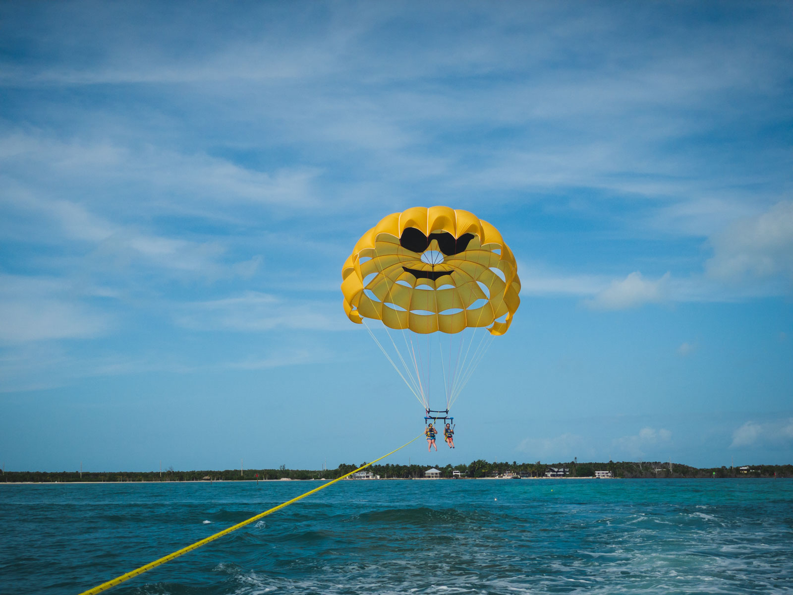 Parasaling in Key Largo Florida