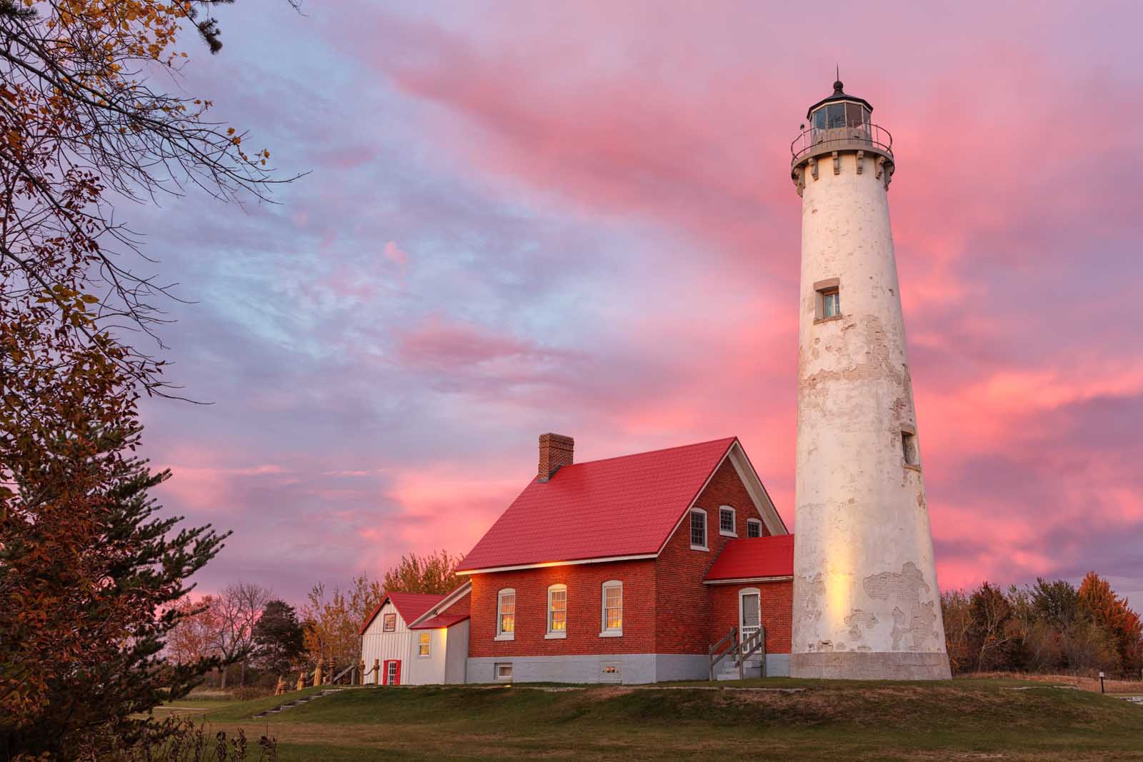 East Tawas State Park Lighthouse in Michigan