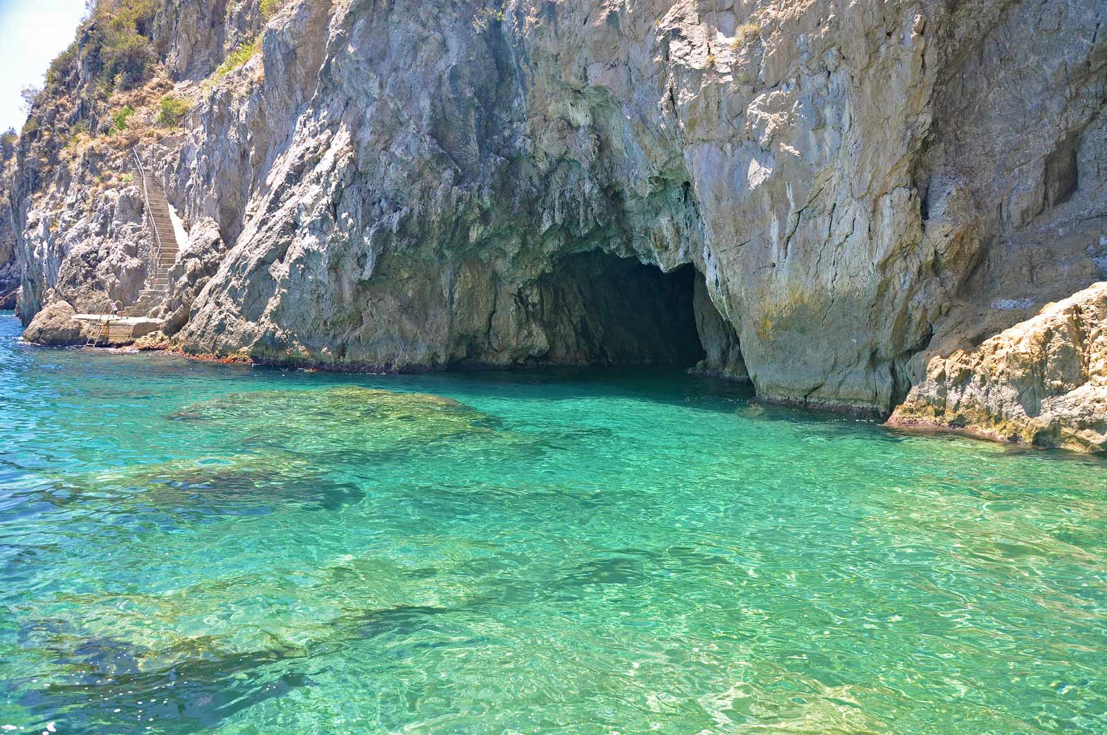Best Things to do in Positano Emerald Grotto by boat, the Amalfi Coast.