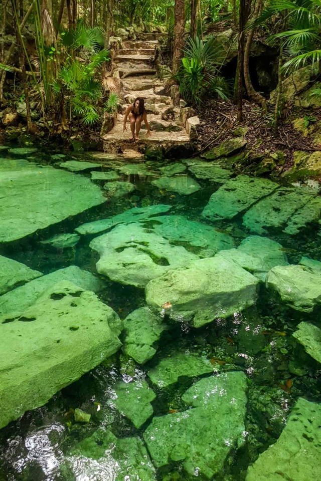 what to do in Tulum Mexico Cenote Azul