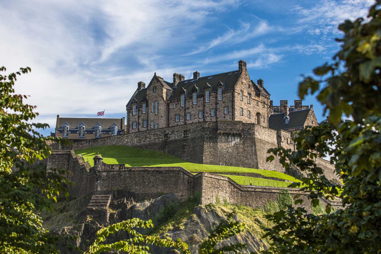 Castelo de Edimburgo na Cidade Velha de Edimburgo