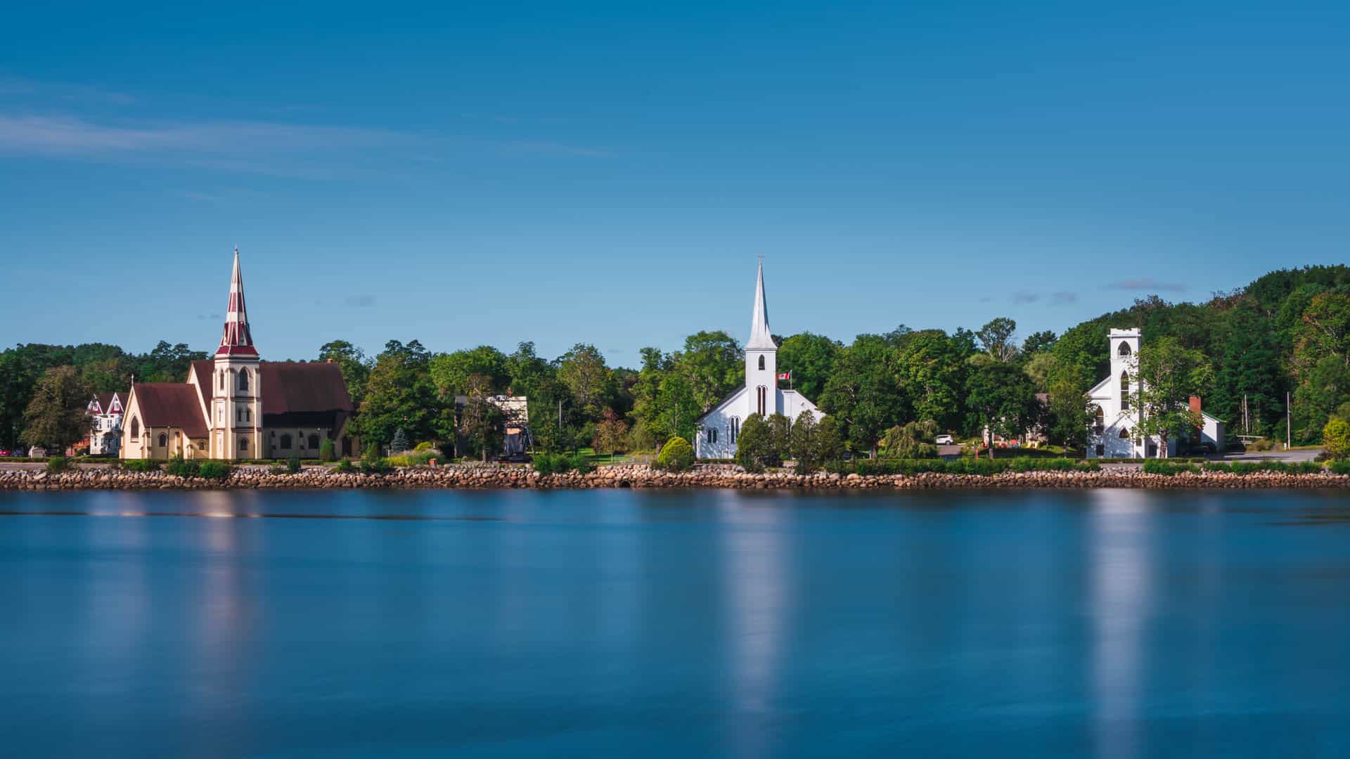 where to visit in nova scotia Mahone Bay in Nova Scotia