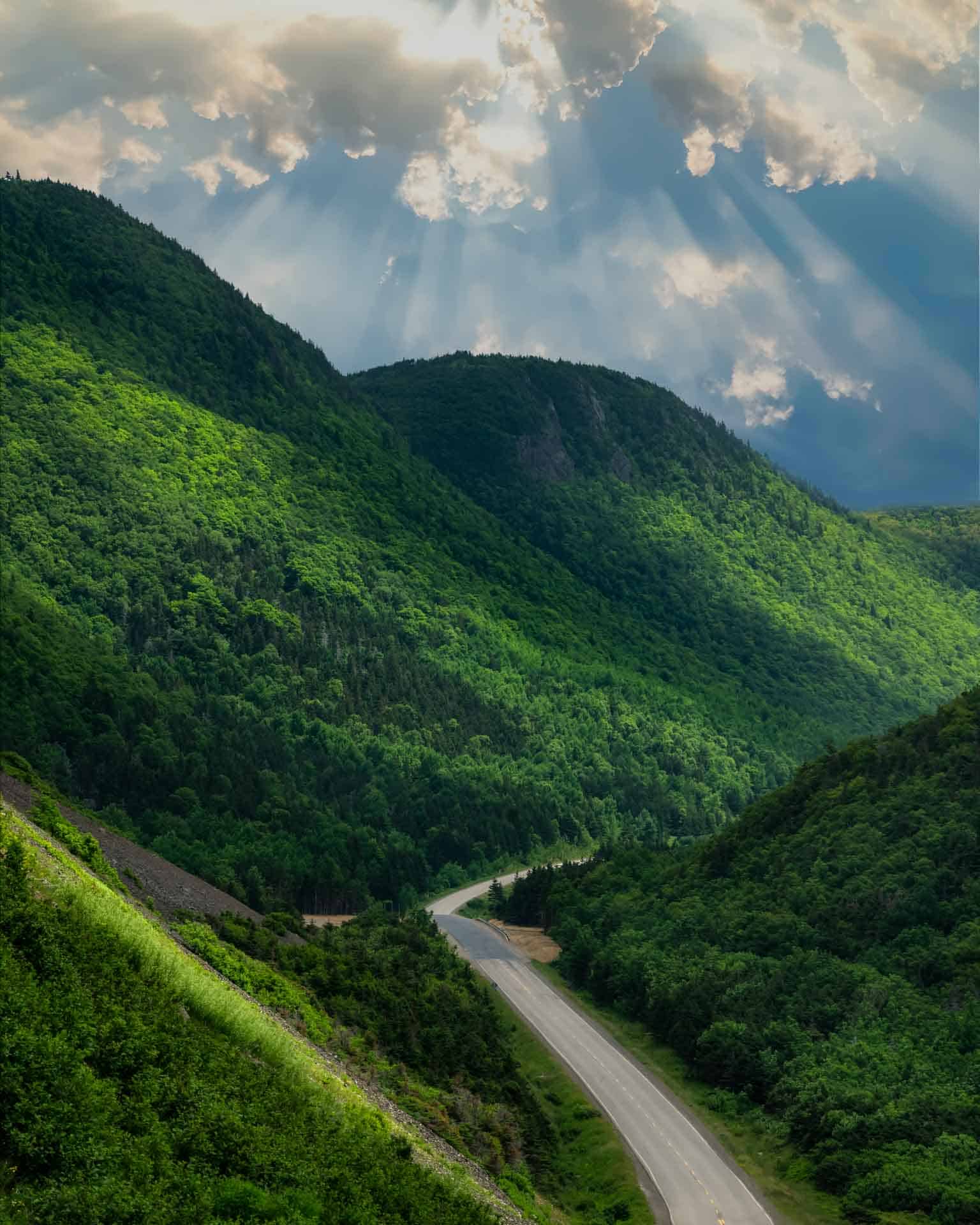 Driving the Cabot Trail in Nova Scotia