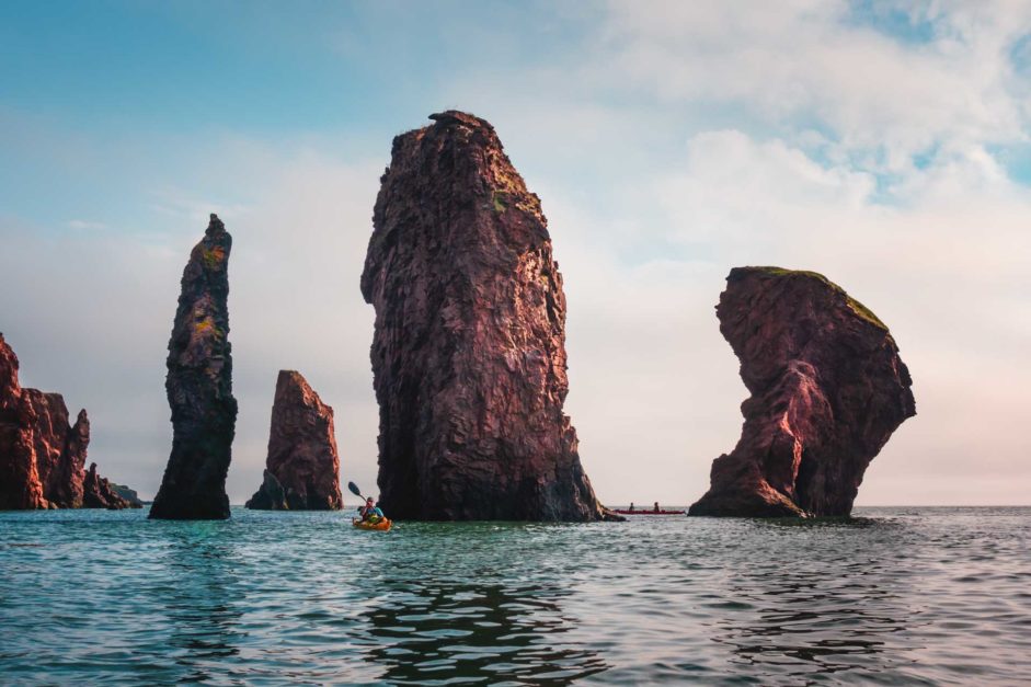 Kayaking the Three Sisters in Nova Scotia