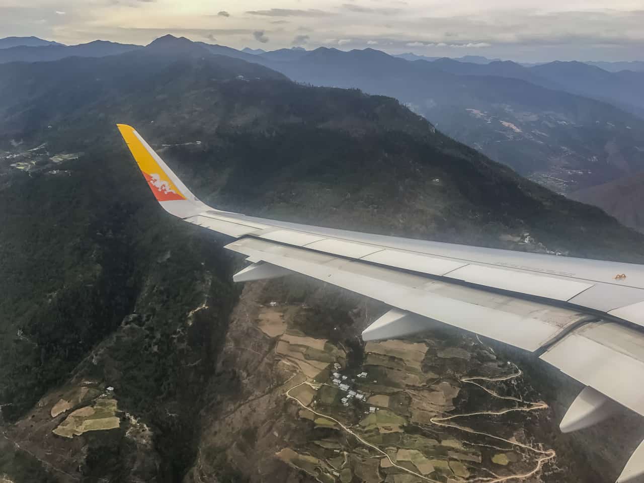 Flying int Paro to start our Bhutan Trek to Laya