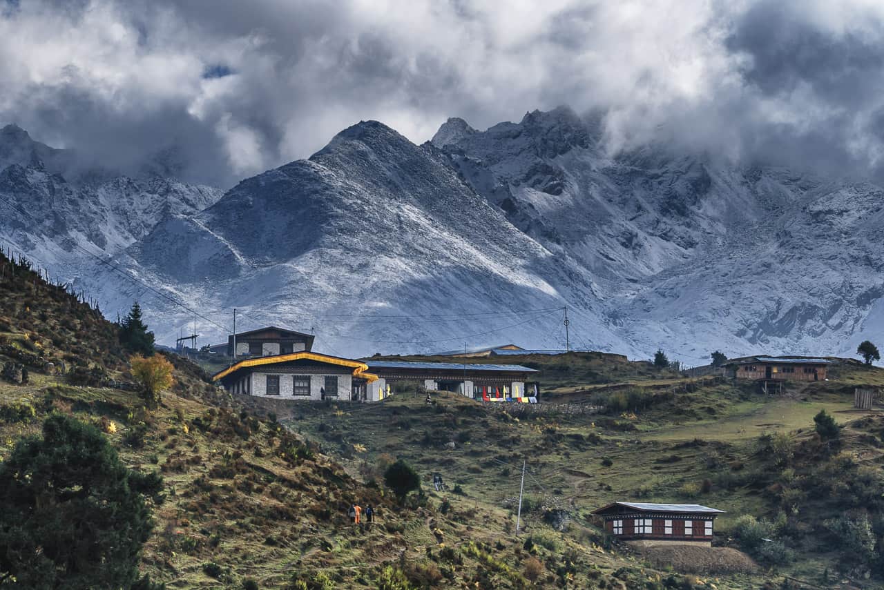 Entering Laya on our Bhutan Trek