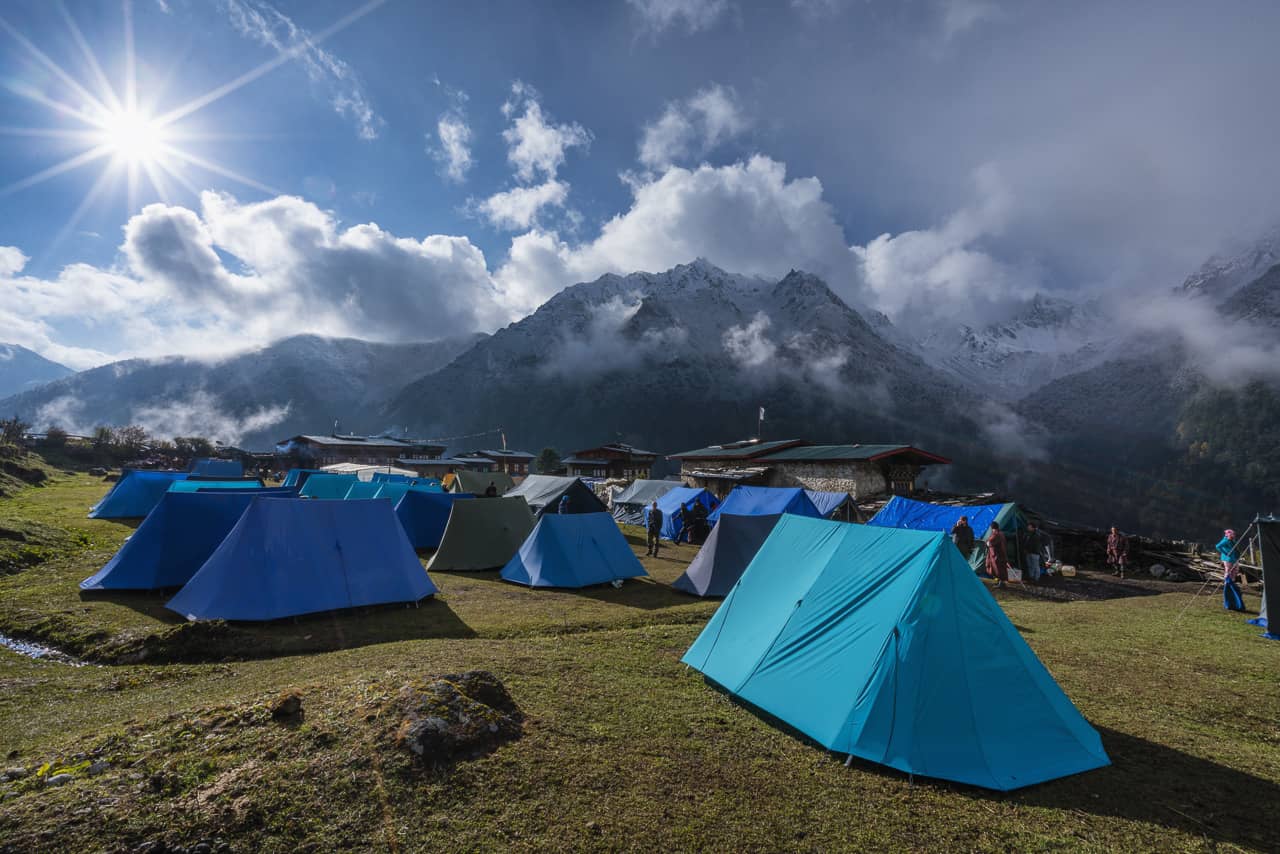 Our Campsite in Laya