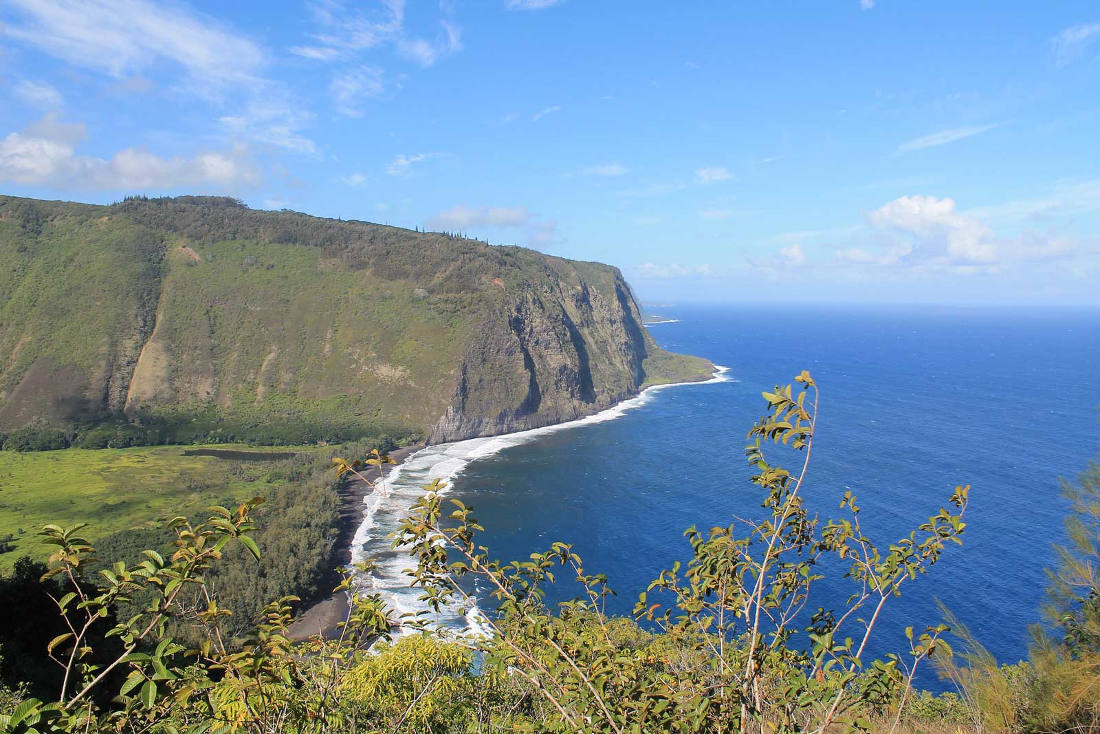 Waipio valley on the Big Island of Hawaii