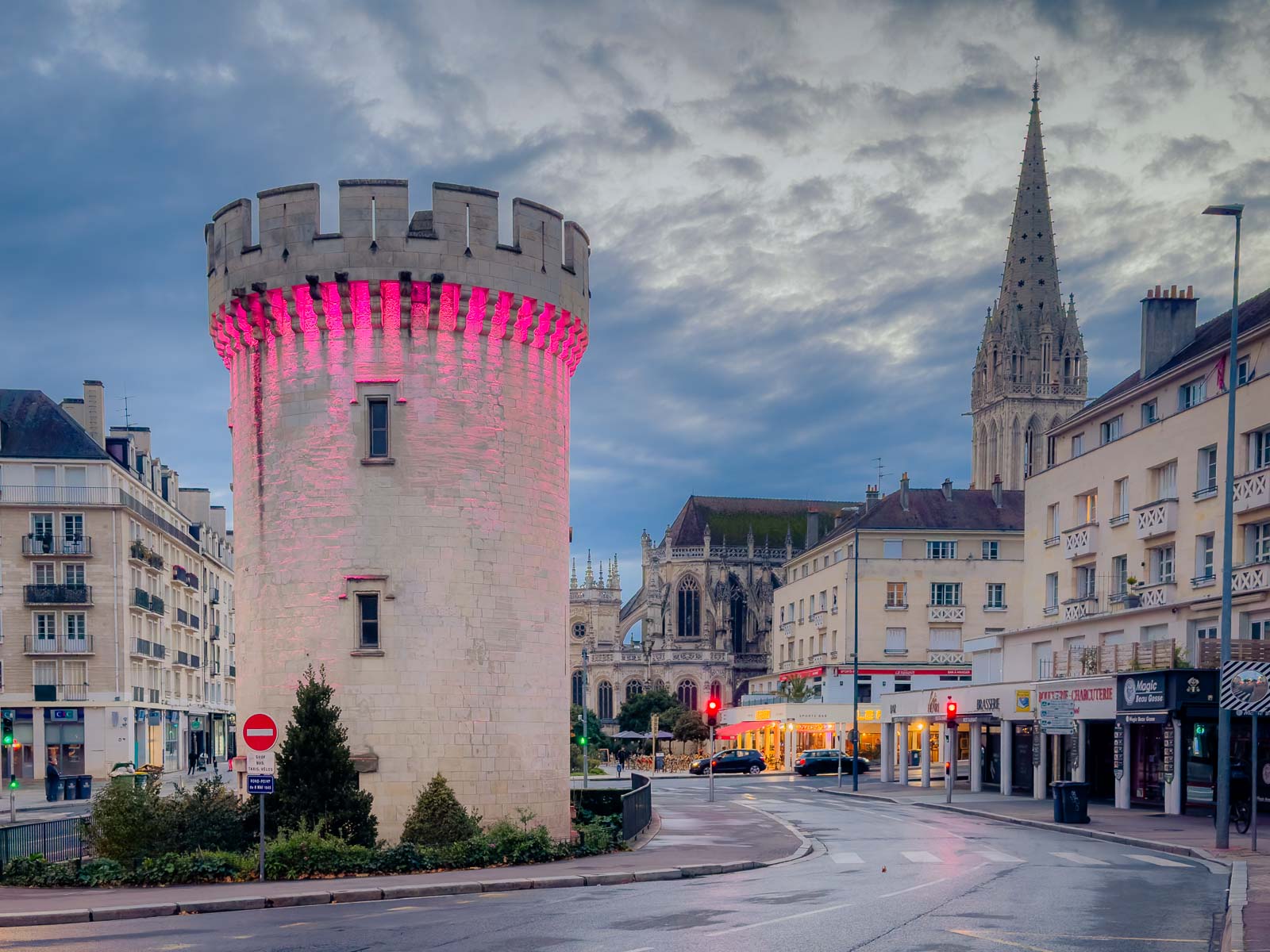 city of Caen in Normandy, France