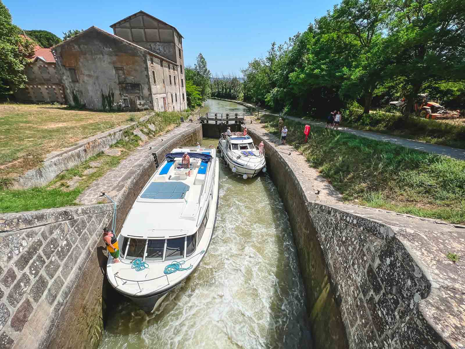 Canal du midi Cuise France Locks
