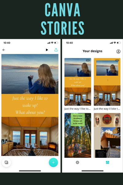 free photo editor Canva Stories