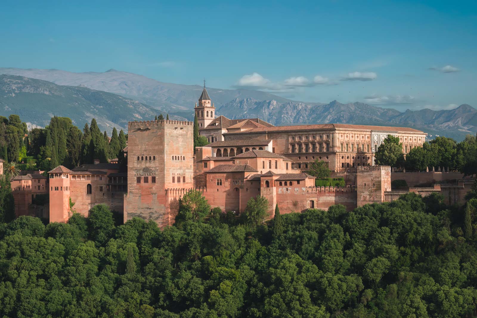 View of The Alhambra in Granada, Spain