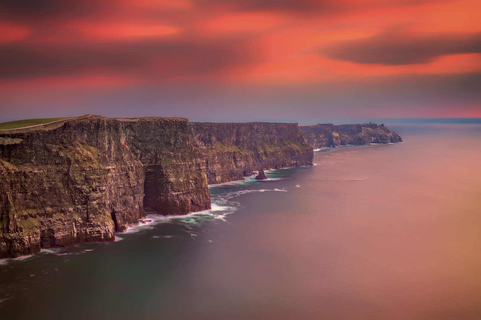 Cliffs of Moher Ireland Sunset