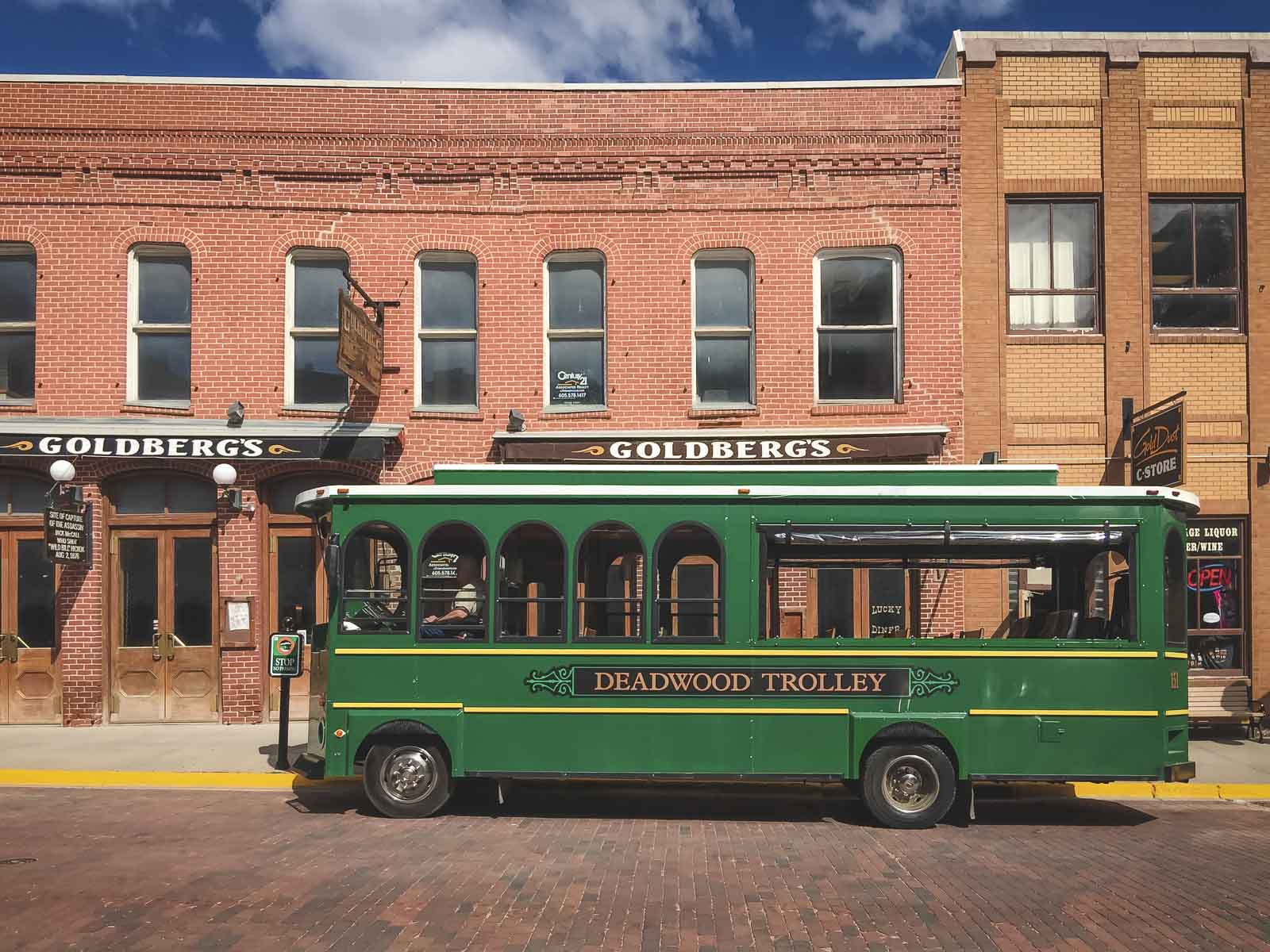 trolley in deadwood south dakota