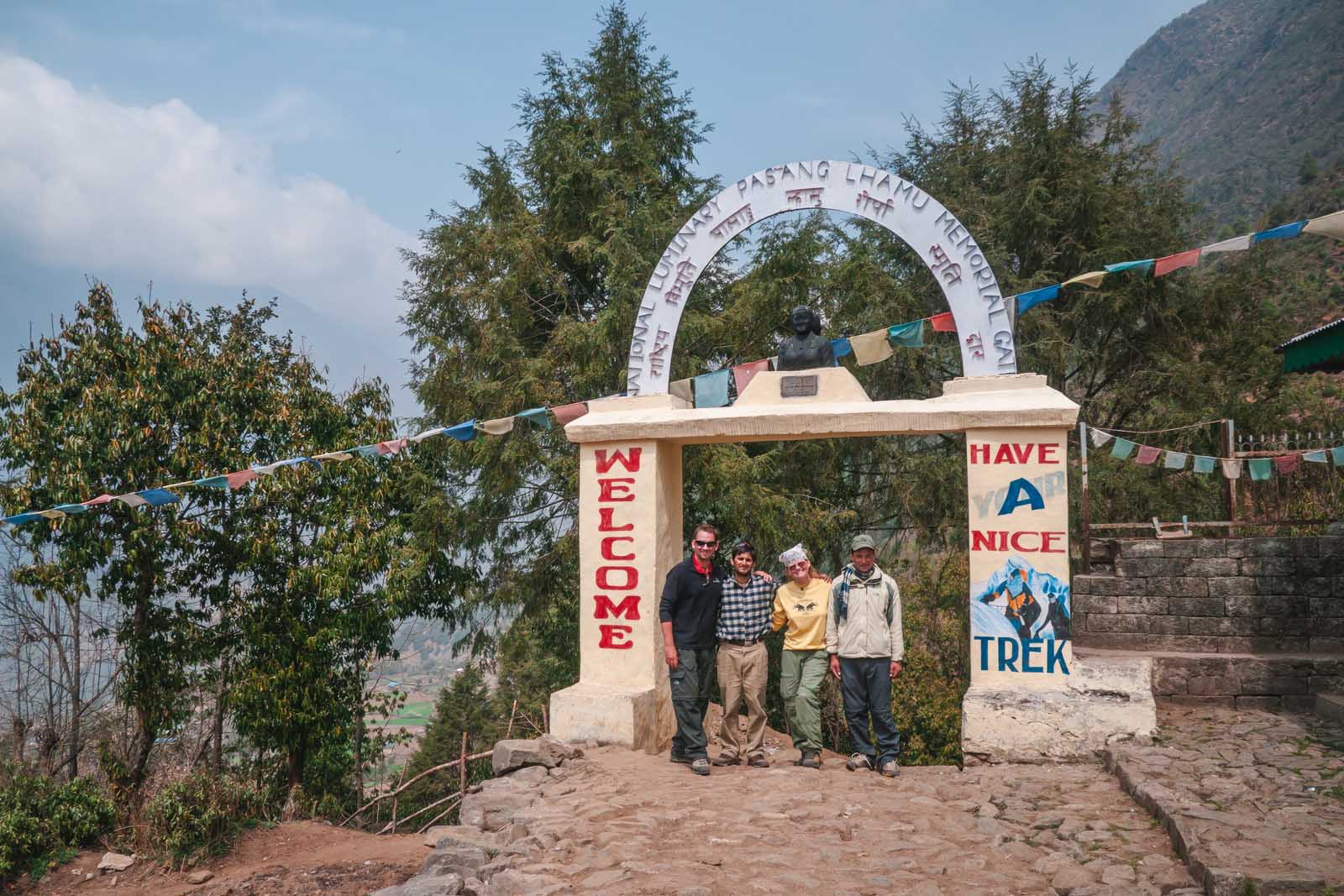 Everest Base Camp Trek Welcome Gates