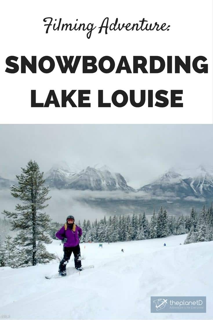 Can you believe we've never been snowboarding in Lake Louise? Well our first time was amazing. Great conditions and powder to boot. Plus we had a film crew capturing every moment!