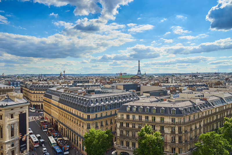 Galeries LaFayette free view of Paris