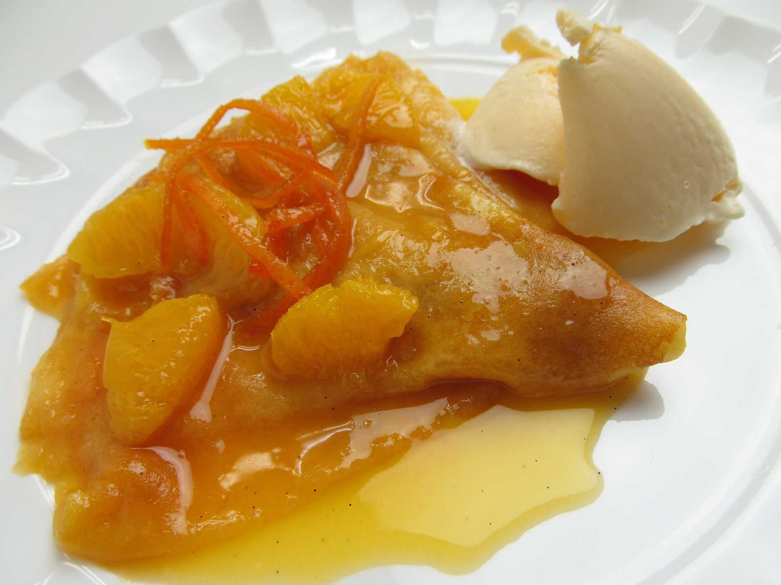 French Food Crepes Suzette