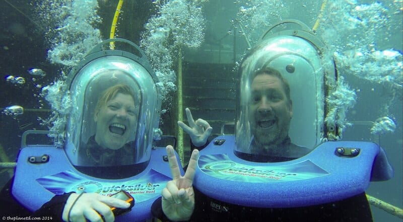 helmet diving in the Great Barrier Reef