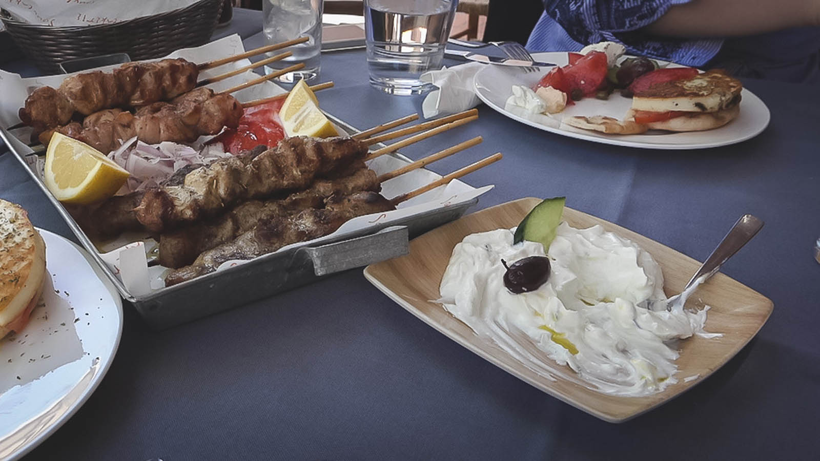 traditiona greek dips tzatziki
