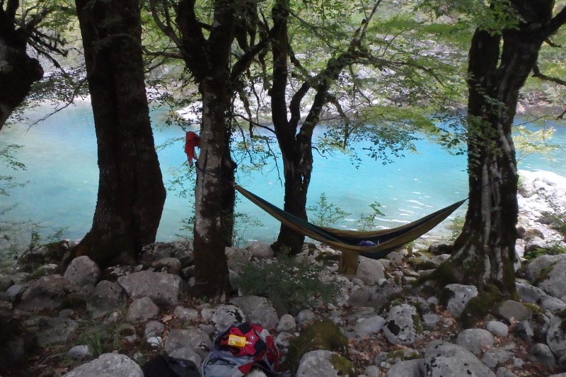 night in a hammock