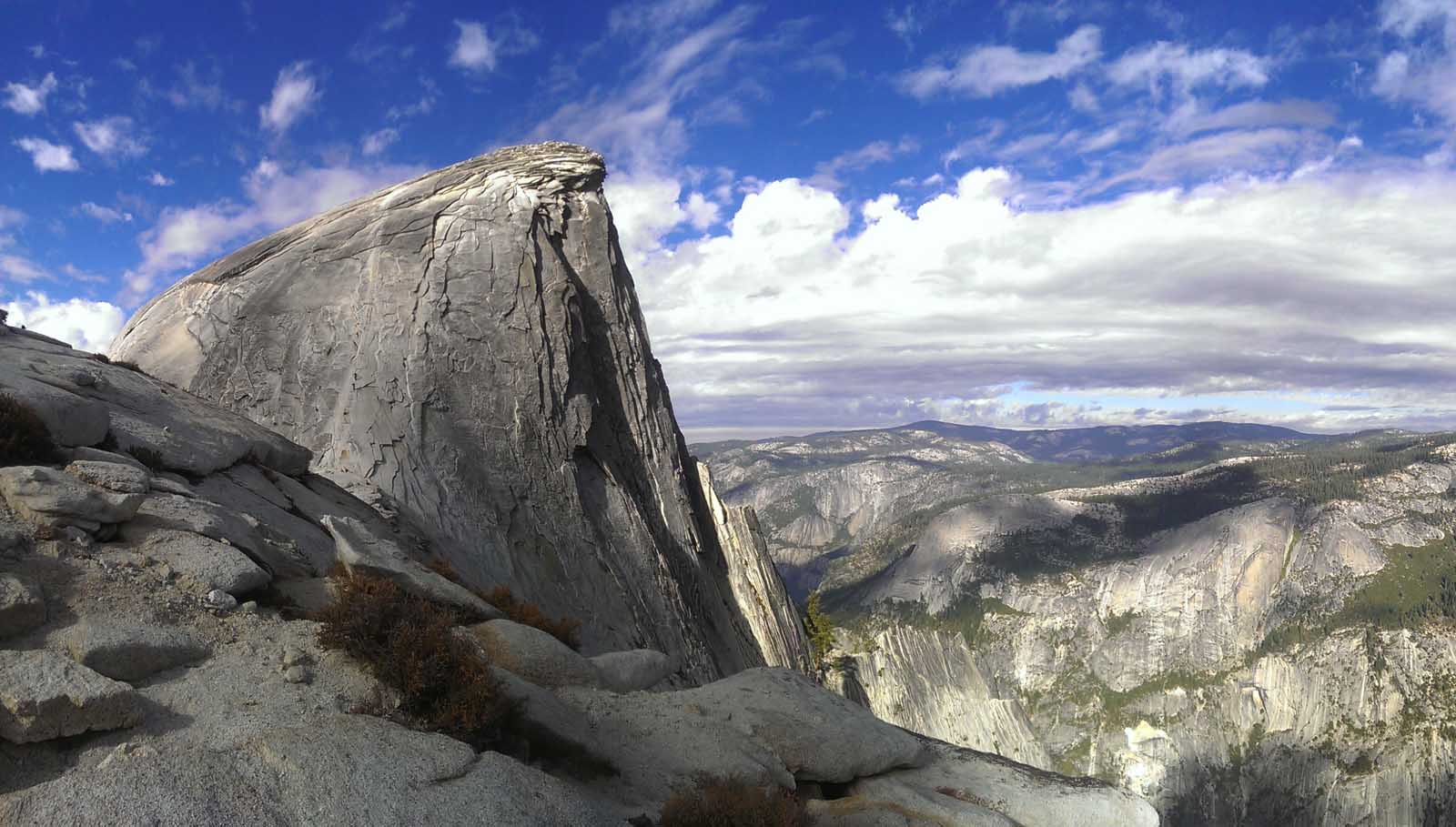 Half dome view from Sub Dome