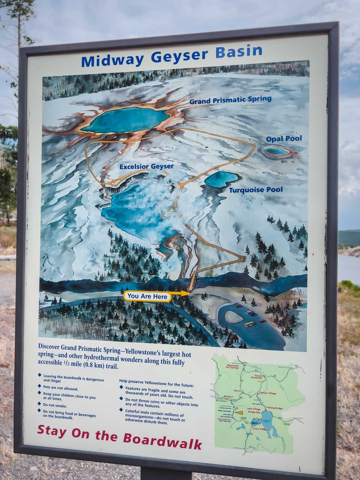 How To Visit Grand Prismatic Spring Location 
