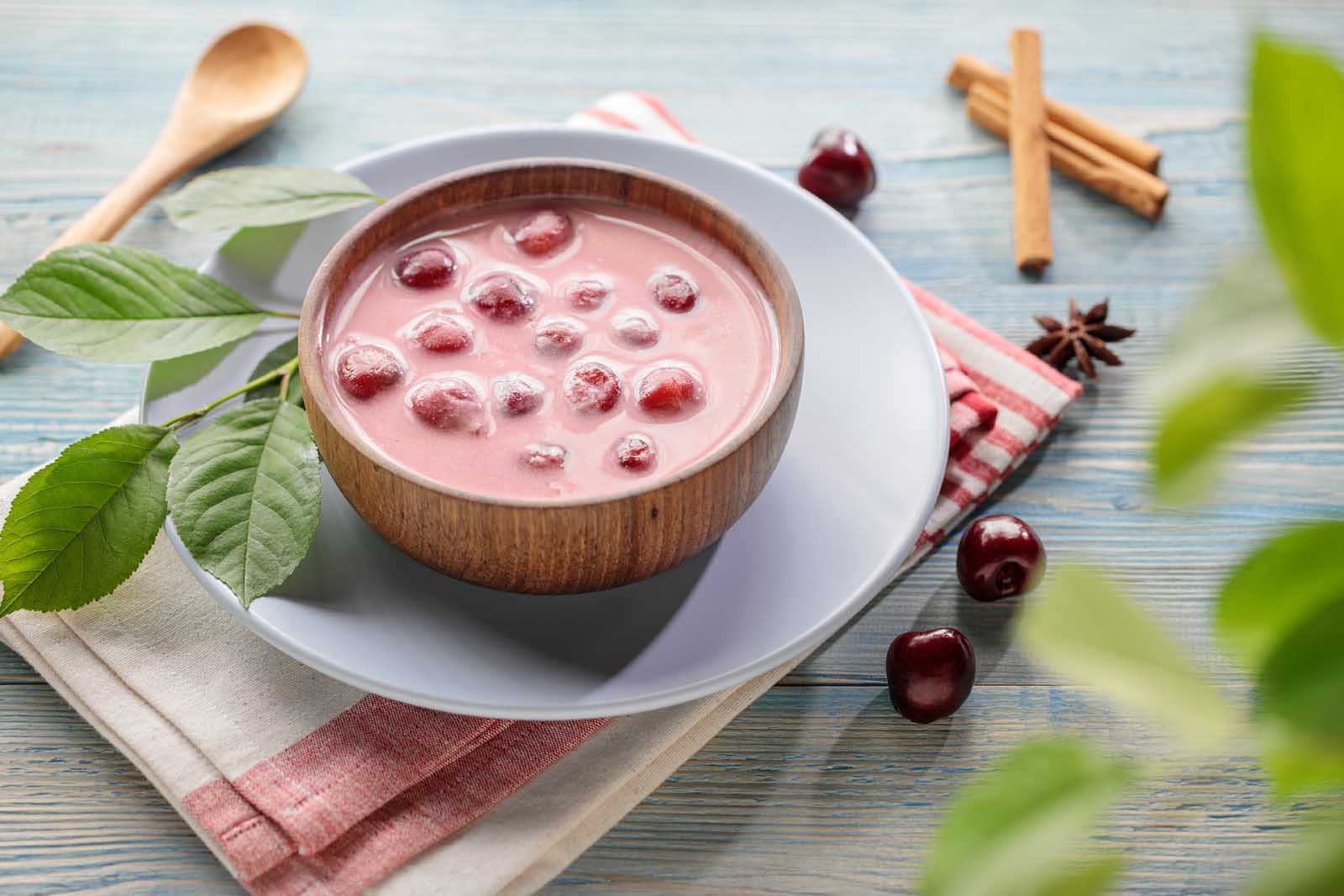 Traditional Hungarian Sour Cherry Soup
