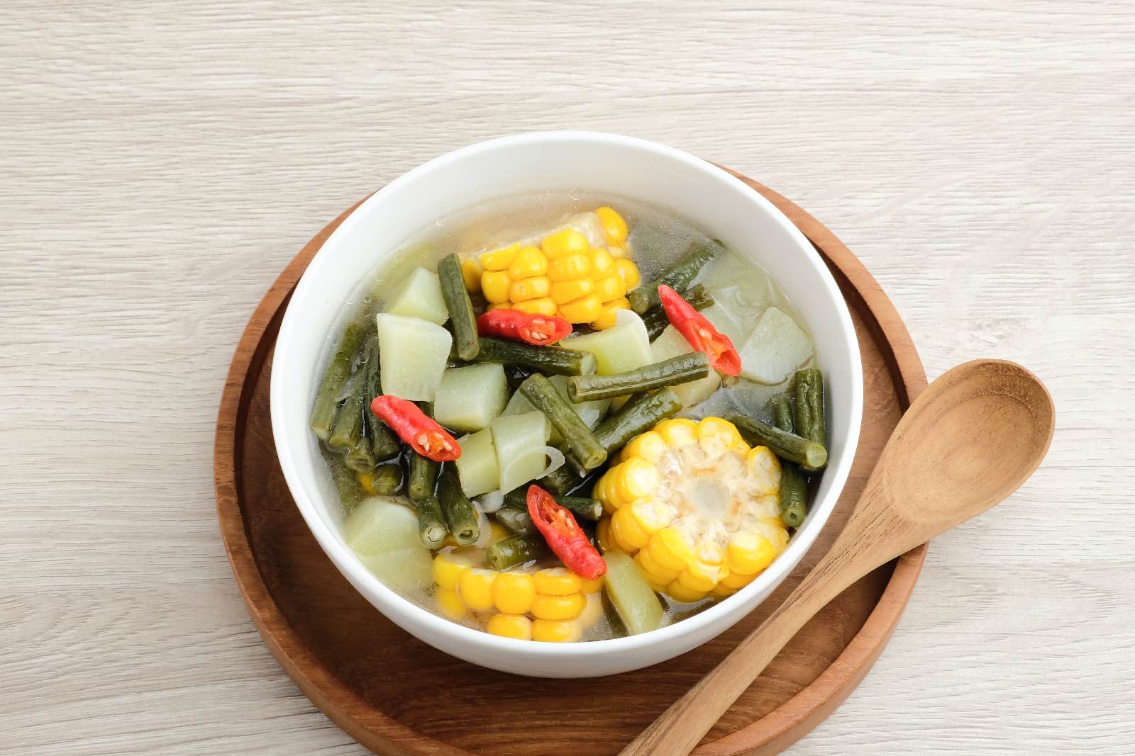 Indonesian Food Sayur Asem Vegetable Soup