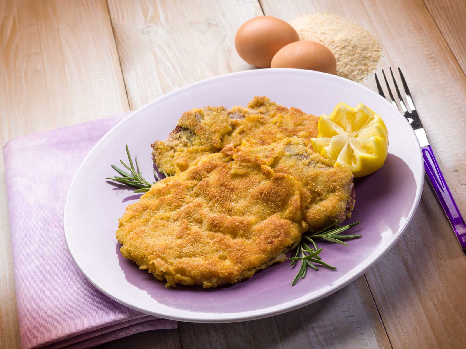 Italian Dishes Veal Milanese