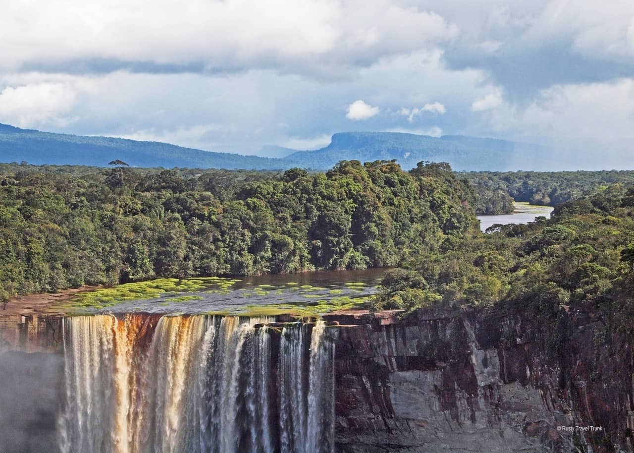 Водопад Кайетур Гайана на карте