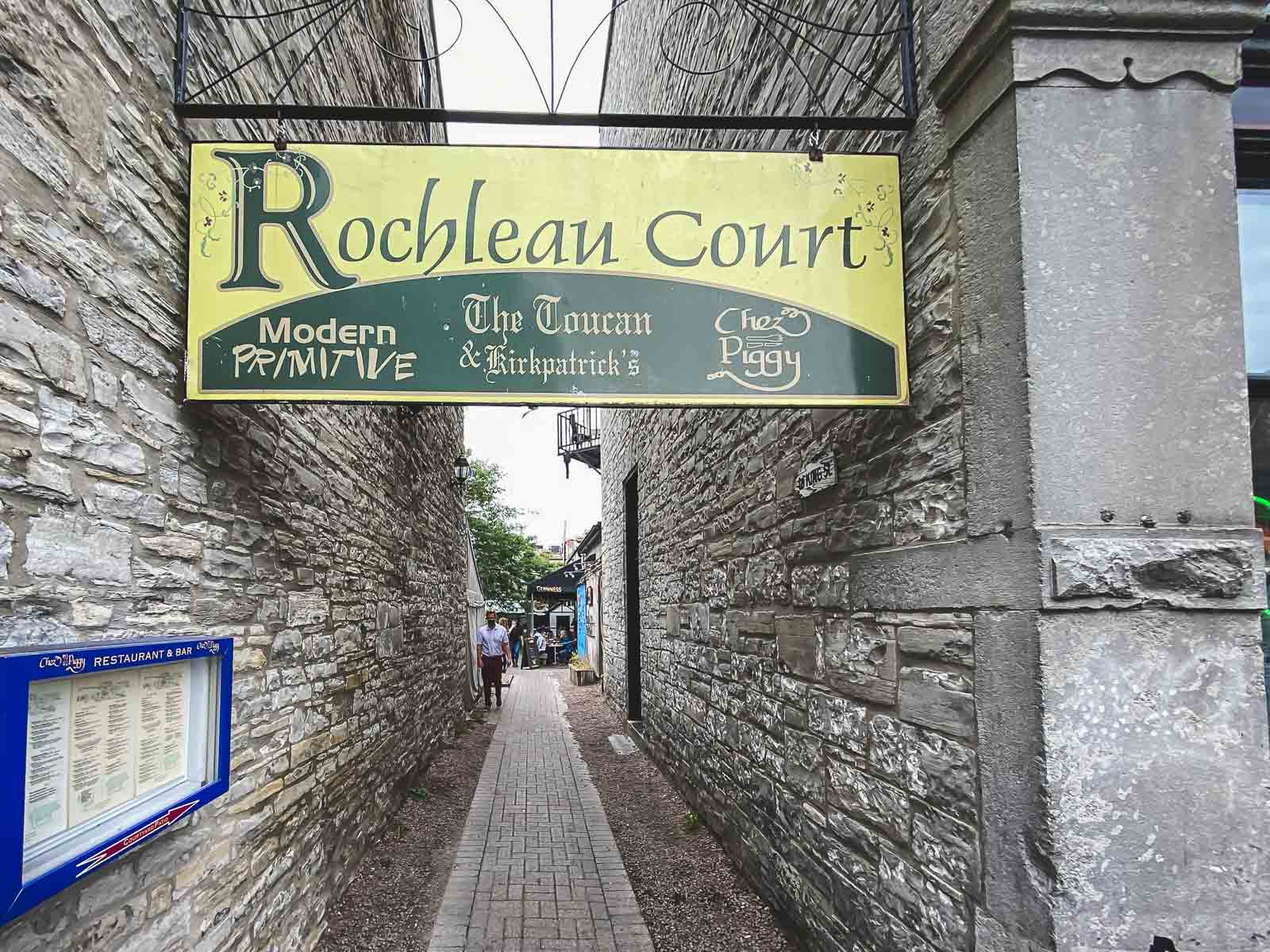rochleau court sign kingston ontario canada
