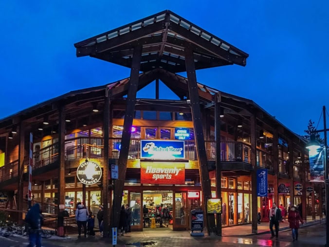 Entrance to Heavenly Ski hill in Lake Tahoe