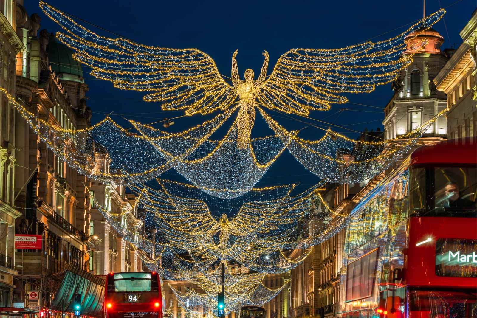 London for christmas Walk Regent Street
