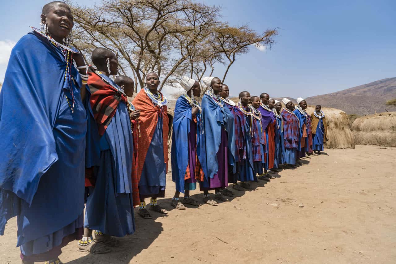 Maasai women singing Kenya