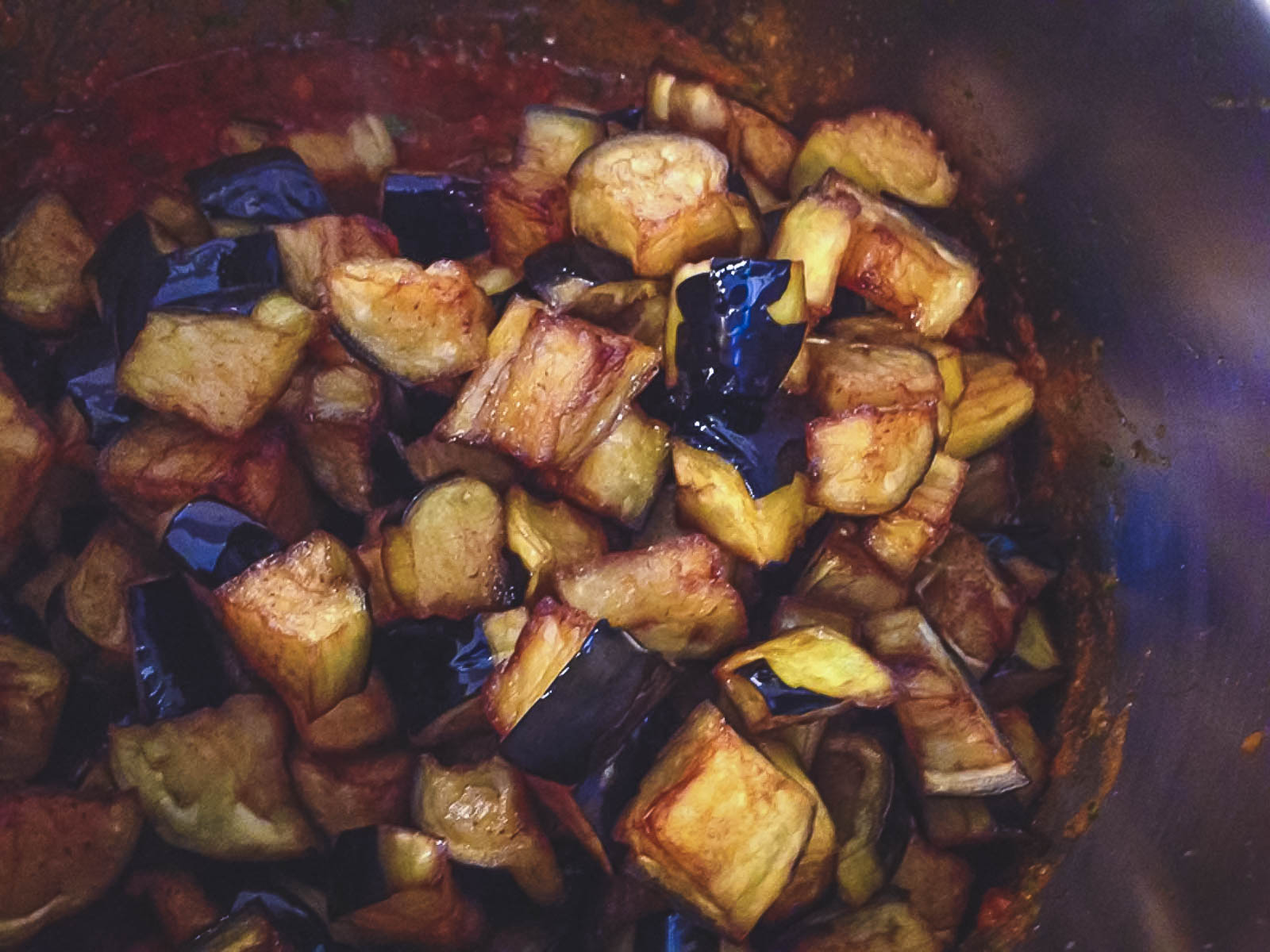 Eggplant Zalouk vegetarian food in morocco