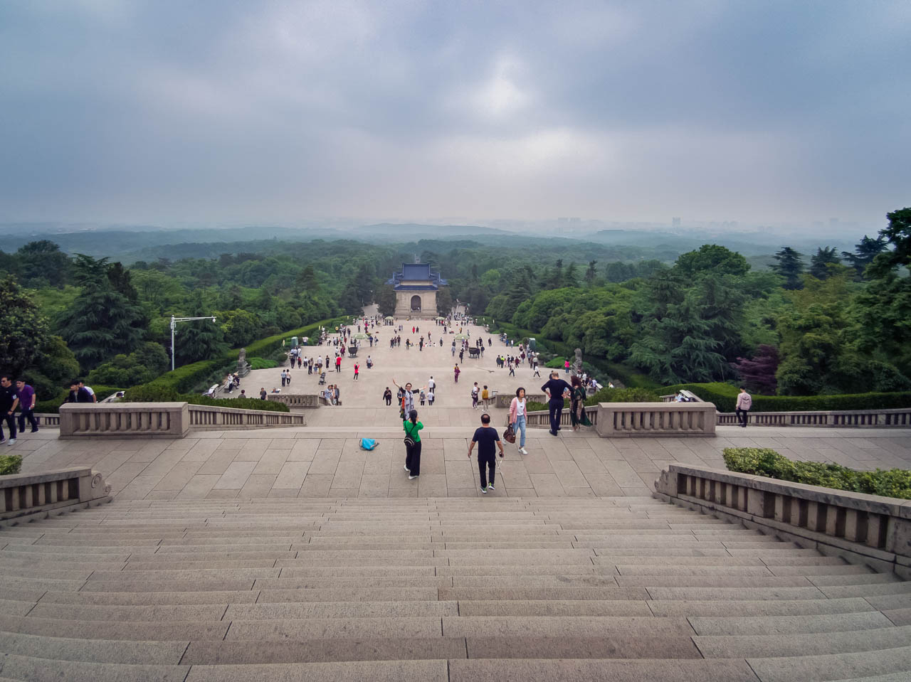 The stairs at Sun Yat Mausoleum Nanjing