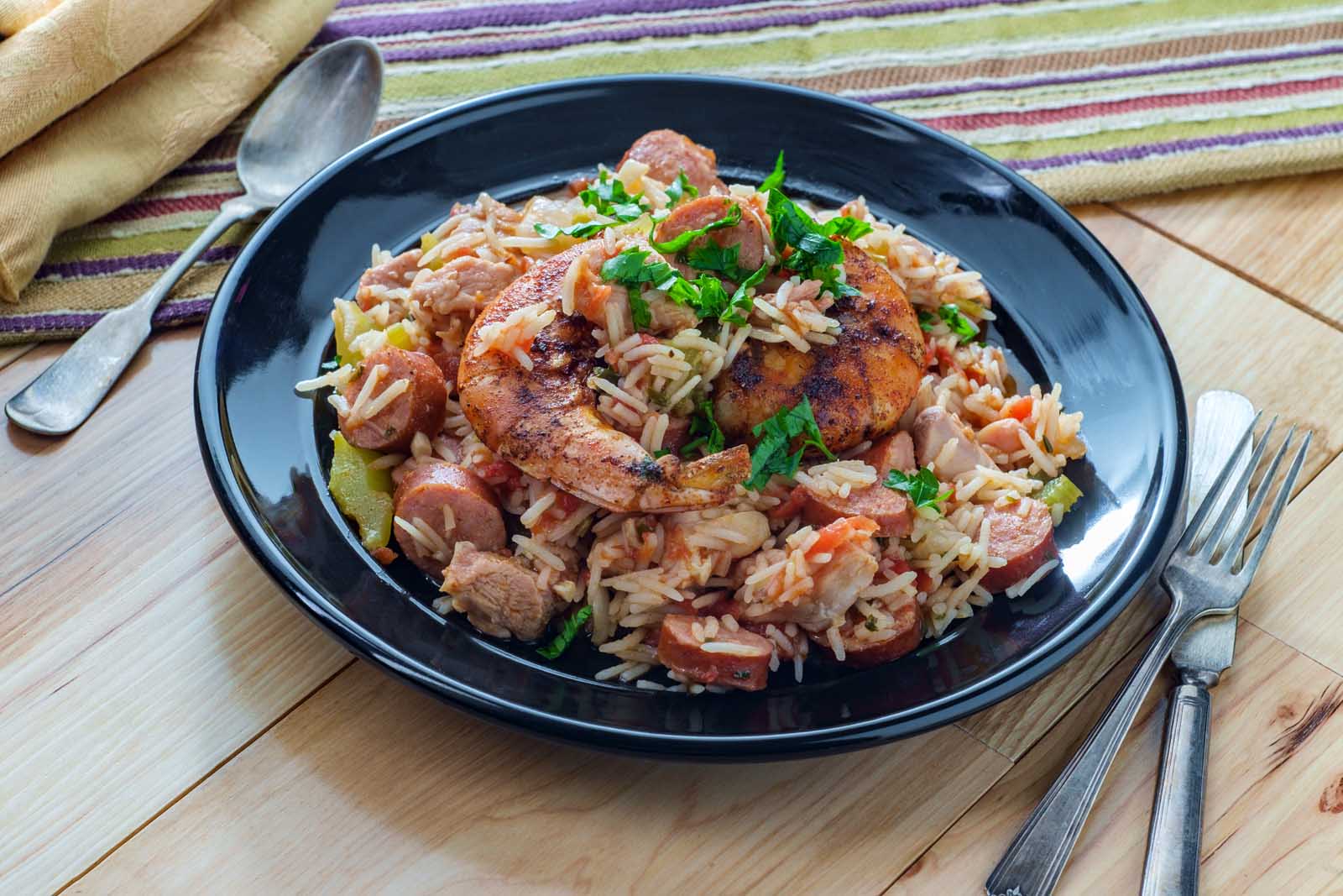 Traditional New Orleans Food Jambalaya