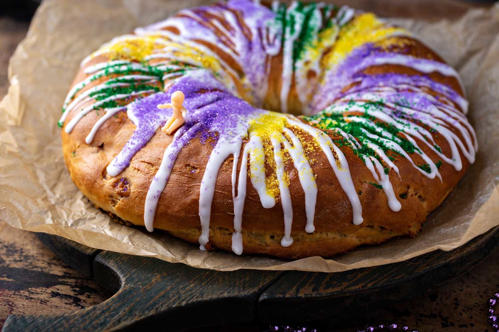 New Orleans Food King Cake