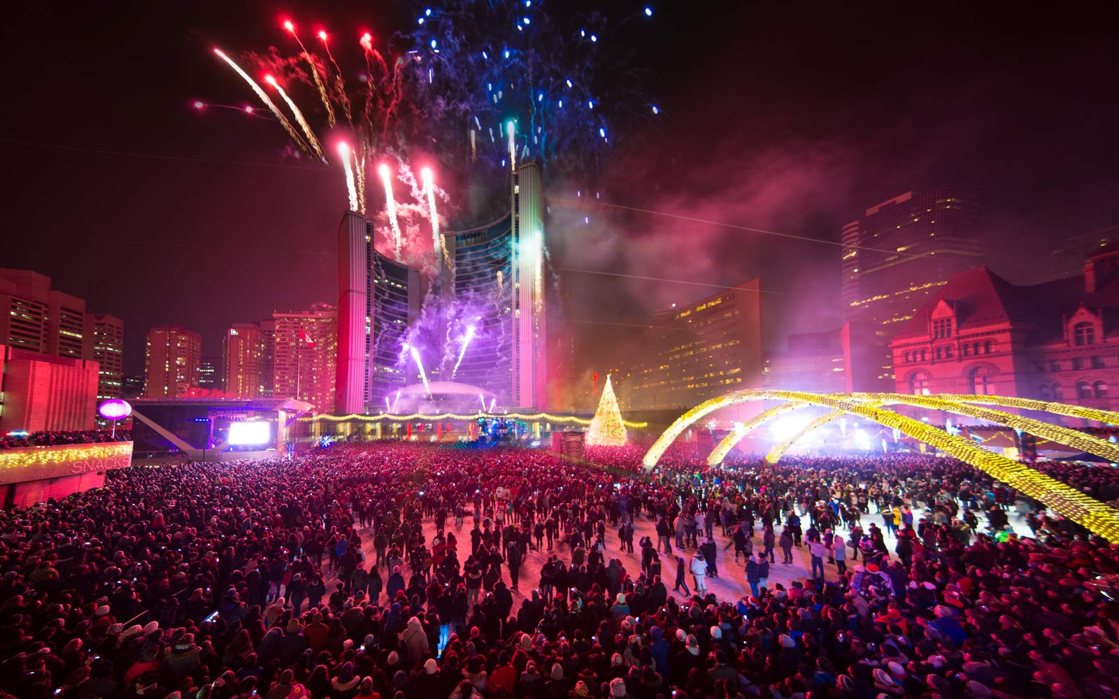 New year celebrations Toronto Canada