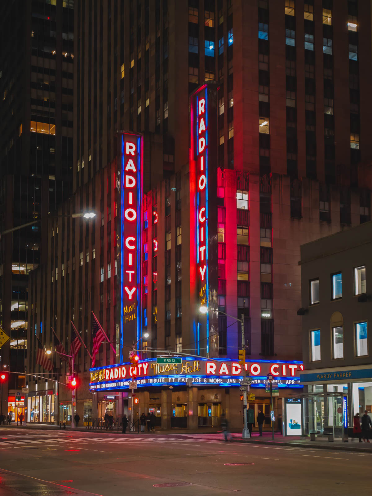 New York At Night Radio city Music Hall The Rockettes