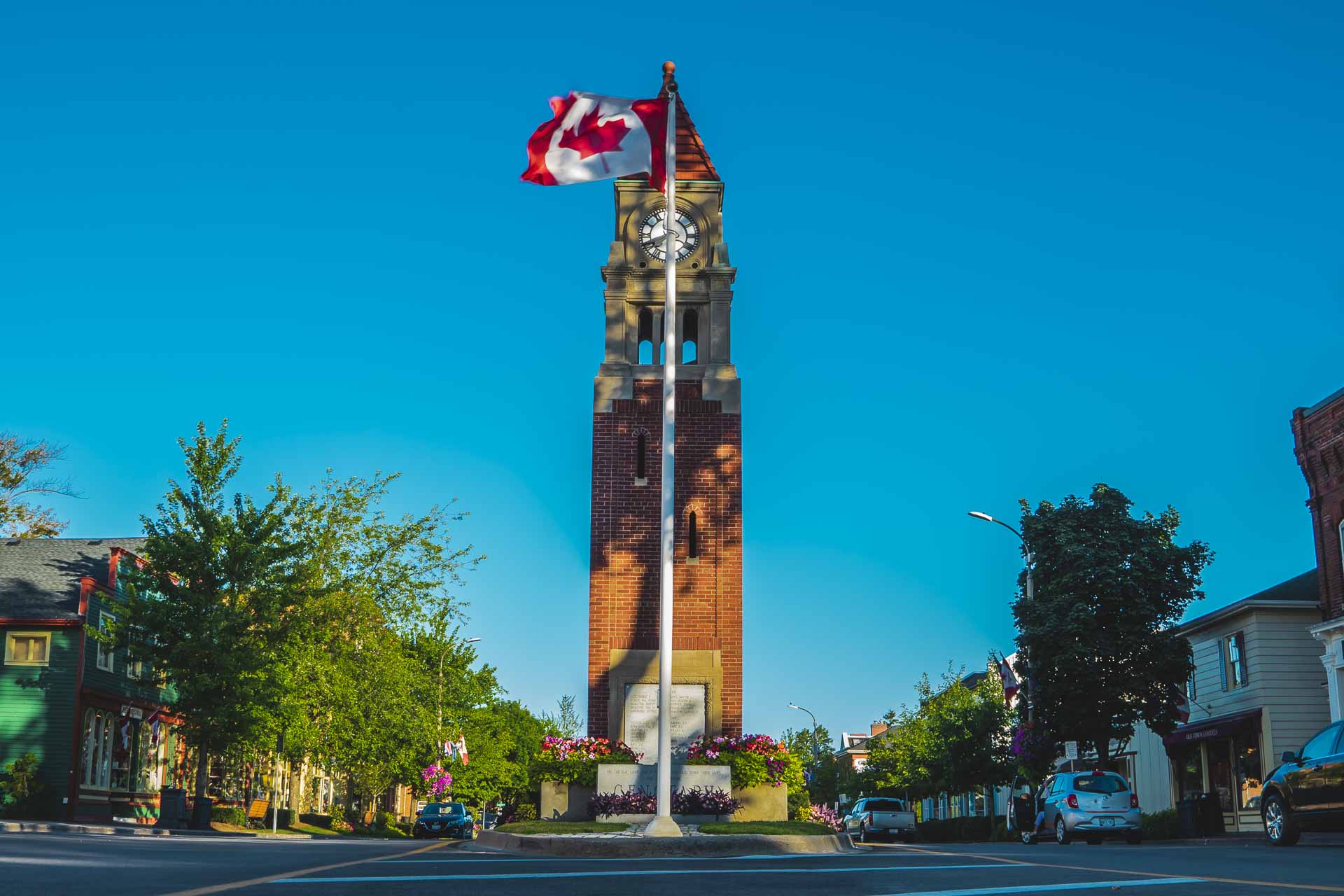 clock tower and flag pole things to do in Niagara on the Lake