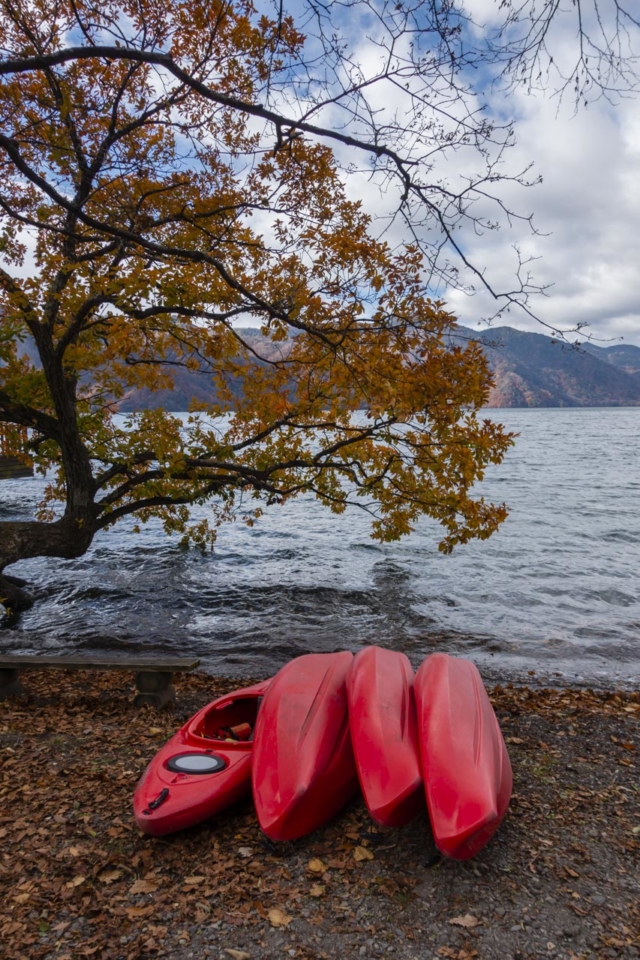 Kayaking Lake Chuzenji in Nikko Japan
