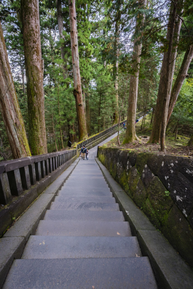 Tosogu Inner Shrine steps in Nikko Japan