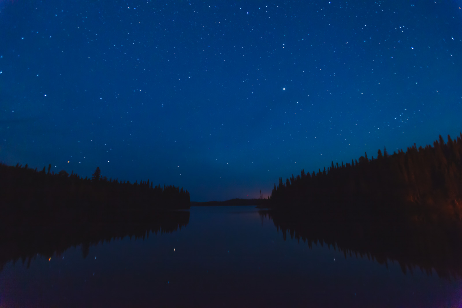 A remote location in Northern Ontario with no light pollution