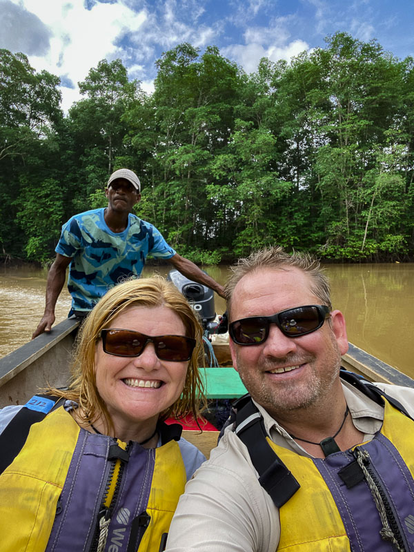 Darien Fores in Dugout Canoes on Panam Canal Cruise