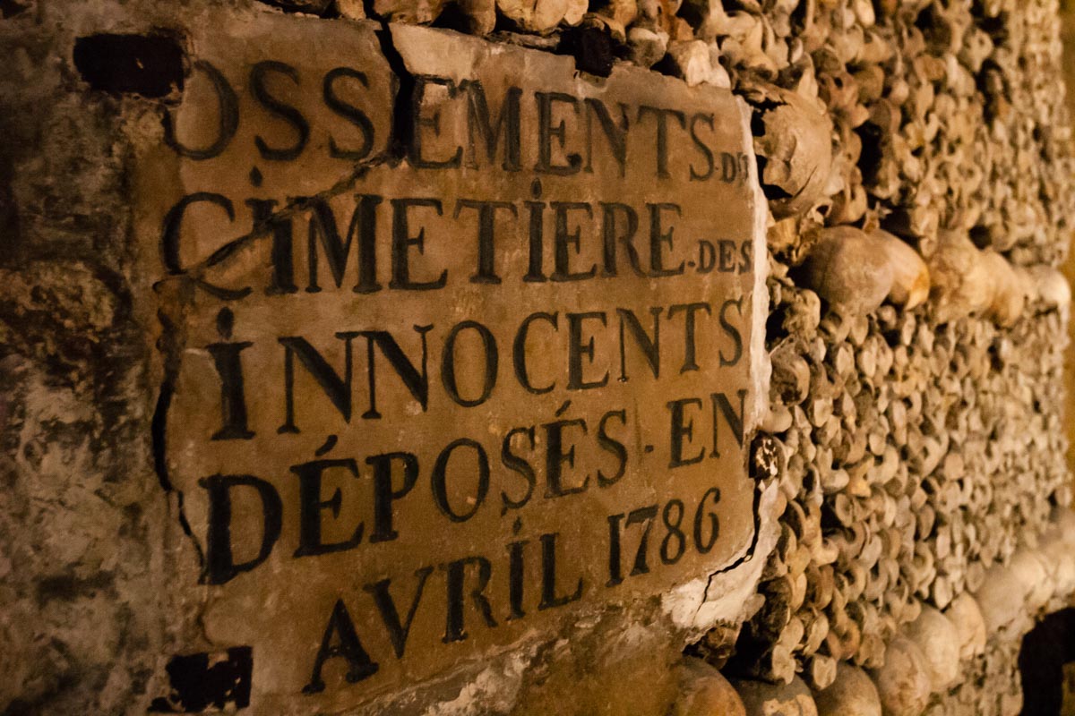 Catacombs of Paris - three days in paris itinerary