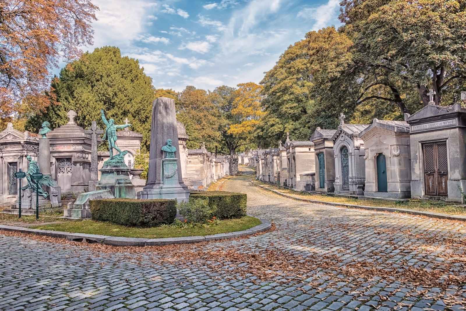 Paris in October Pere Lachaise Cemetery in Paris