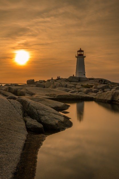 Peggy's cove sunset
