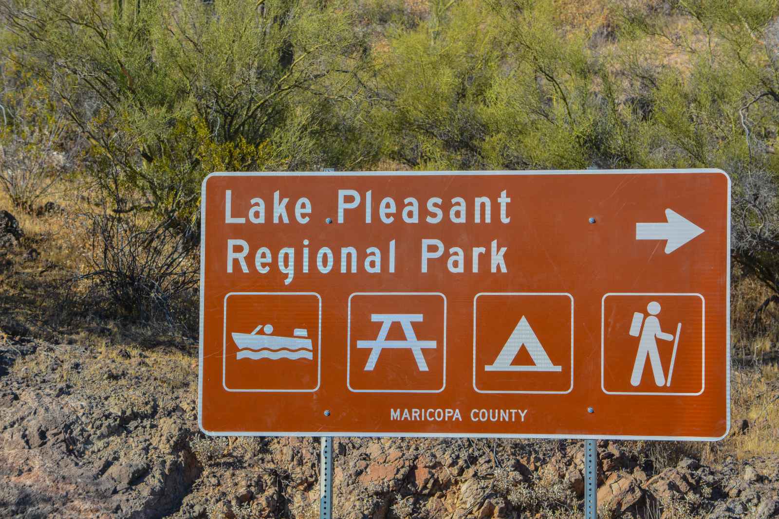 Phoenix to Sedona Drive Lake Pleasant Regional Park 